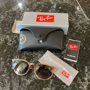New in box!  Never worn!  RayBan Erika Sunglasses